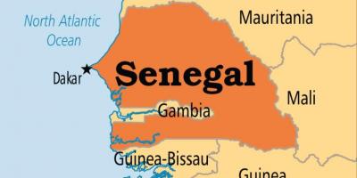 Mapa dakaru Senegal